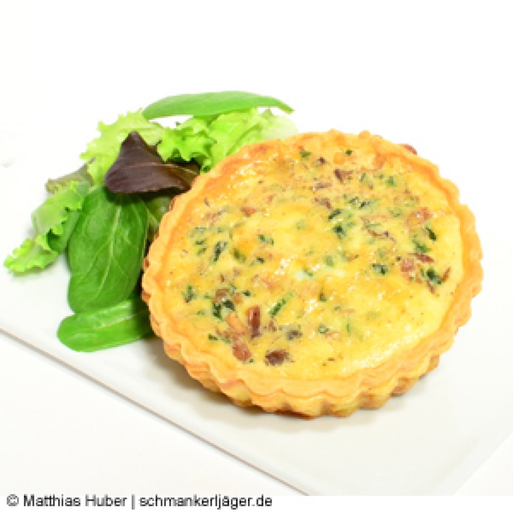 Kleine Pilz-Quiche als leckere Vorspeise
