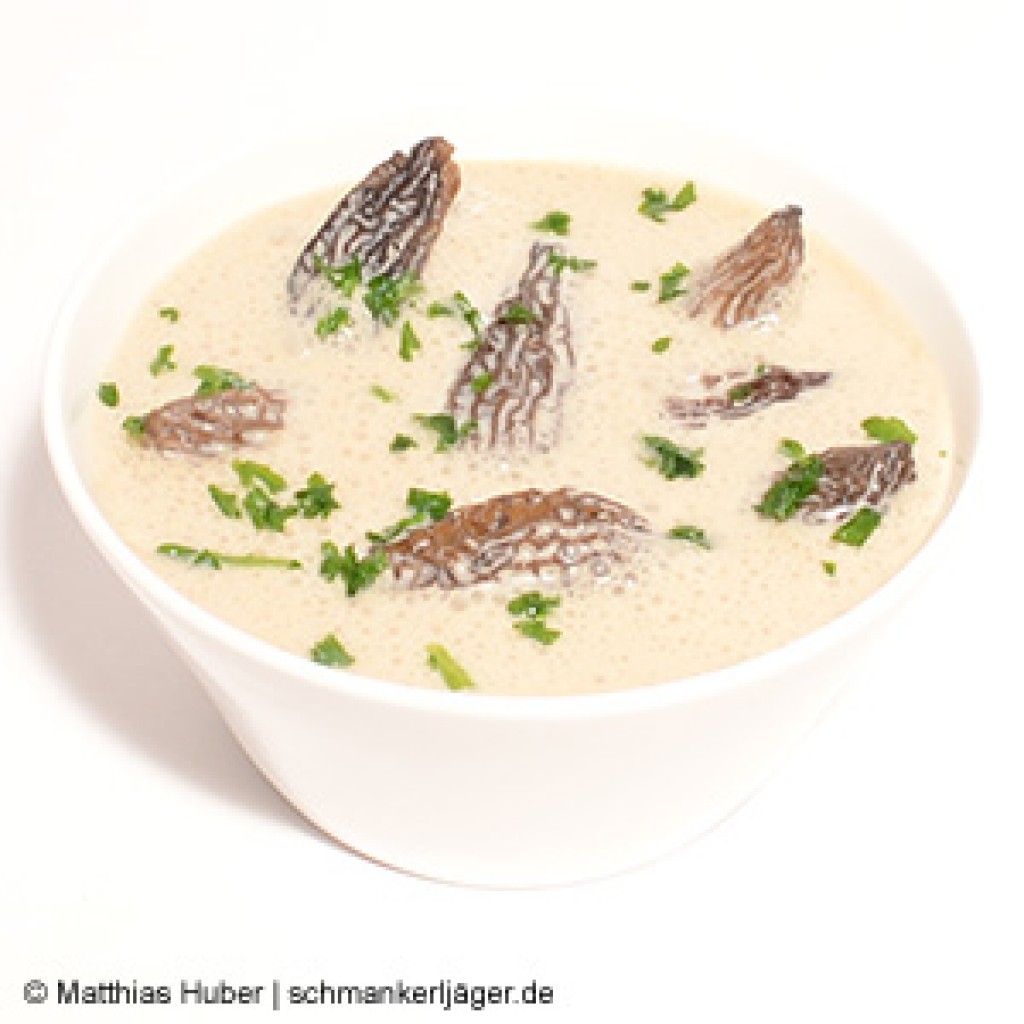 Rahm-Sauce mit feinen Spitzmorcheln von Pilze Wohlrab