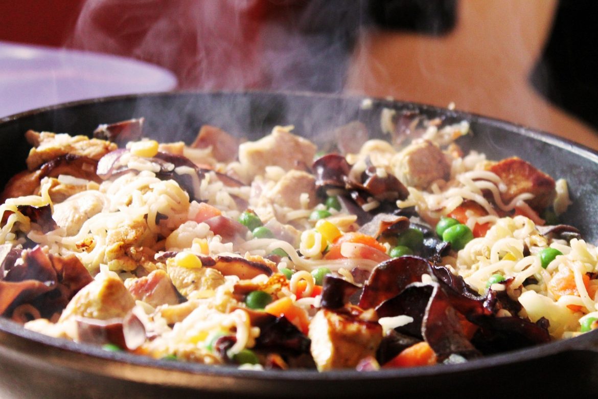 Pilzgemüde mit Wildschweinbraten