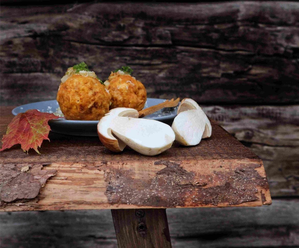 Steinpilz Kürbis Knödel
