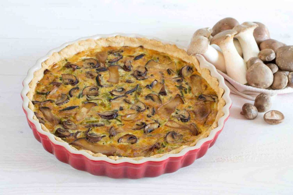 Lauch Pilz Quiche