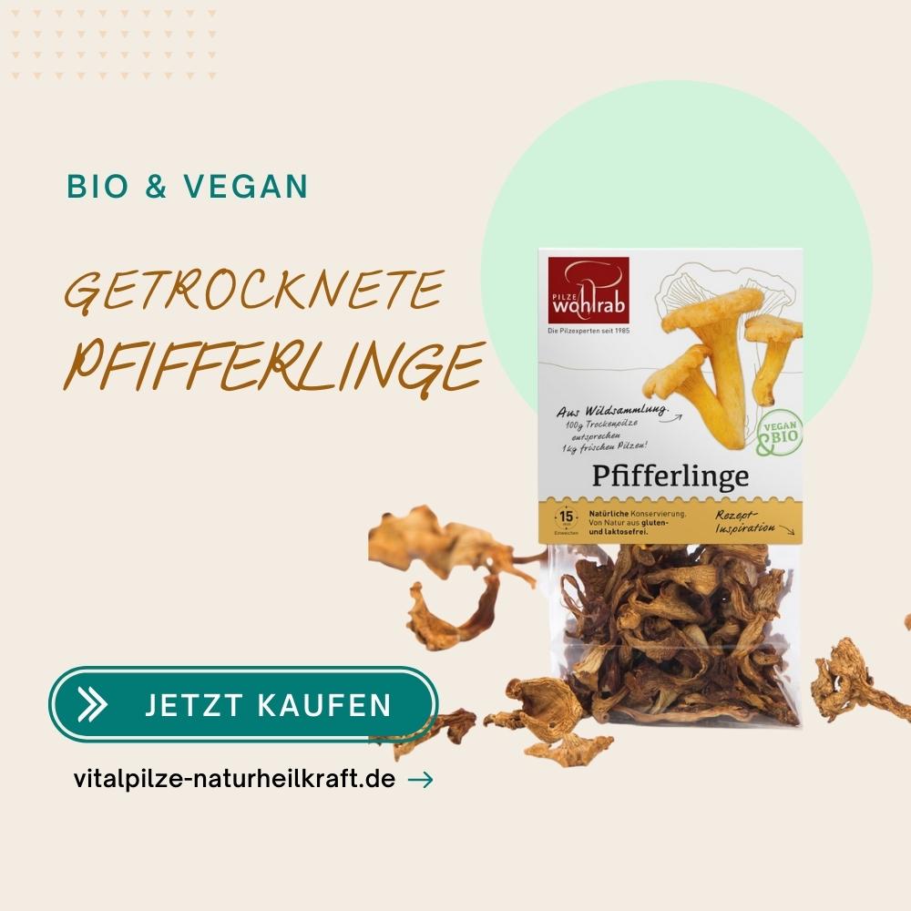 getrocknete Bio Pfifferlinge