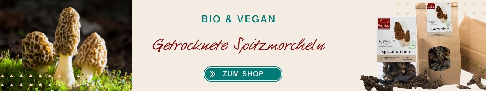 getrocknete Bio Spitzmorcheln